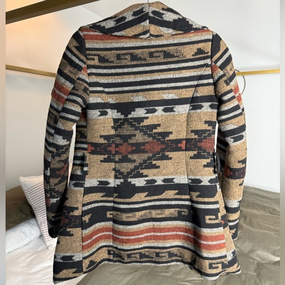 American Rag Coat Womens XXS Brown Quilted Blazer Western Jacket Cowgirl Rodeo - Picture 2 of 6